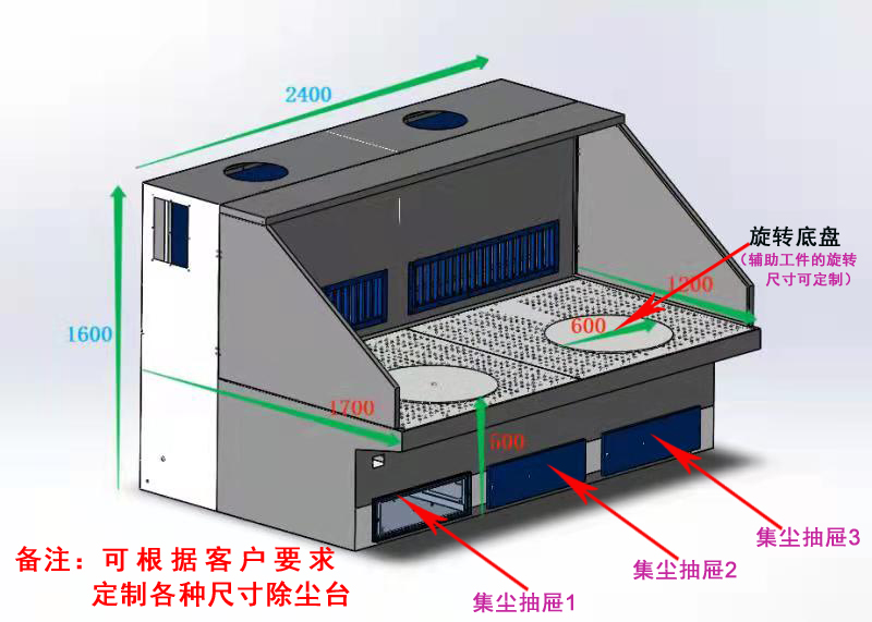 定制型打磨工作臺